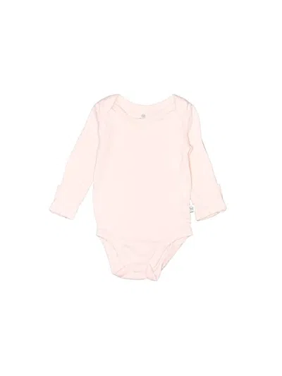 Pre-owned Honest Baby Clothing Babies' Long Sleeve Onesie In Pink