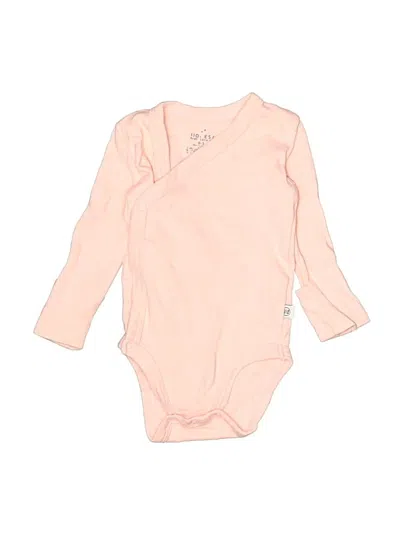 Pre-owned Honest Baby Clothing Babies' Long Sleeve Onesie In Pink