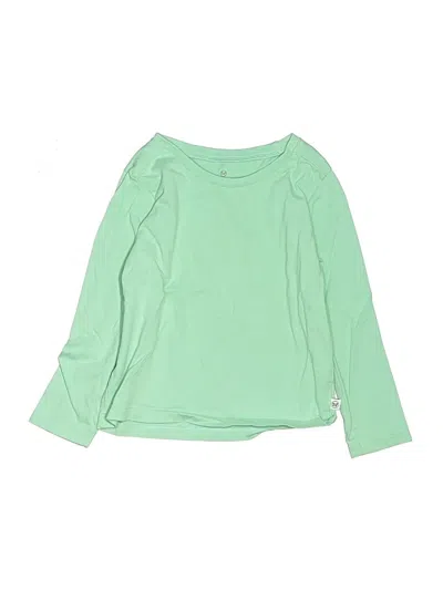 Pre-owned Honest Baby Clothing Kids' Long Sleeve T-shirt In Green