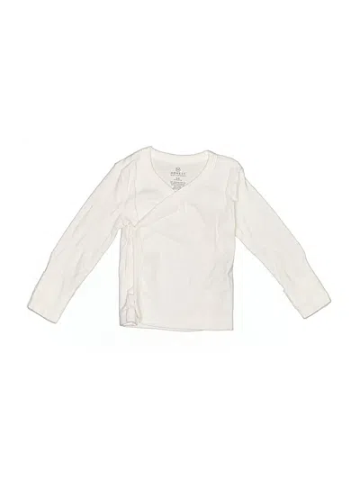 Pre-owned Honest Baby Clothing Babies' Long Sleeve T-shirt In White