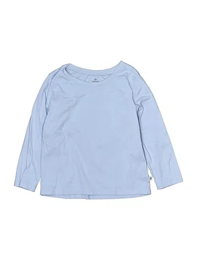 Pre-owned Honest Baby Clothing Kids' Long Sleeve T-shirt In Blue
