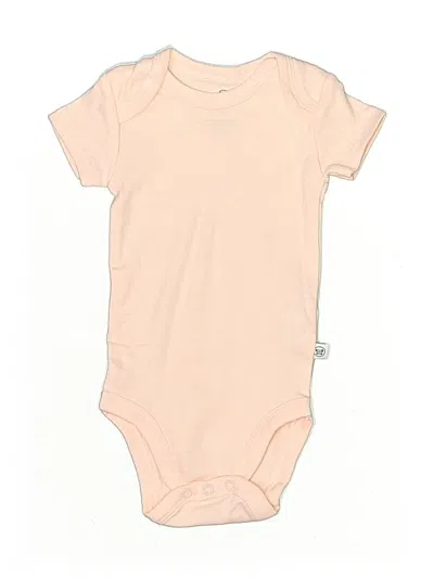 Pre-owned Honest Baby Clothing Babies' Short Sleeve Onesie In Brown