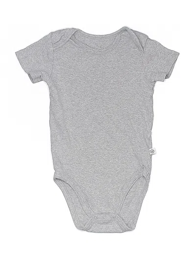 Pre-owned Honest Baby Clothing Babies' Short Sleeve Onesie In Gray