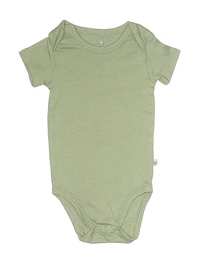 Pre-owned Honest Baby Clothing Babies' Short Sleeve Onesie In Green