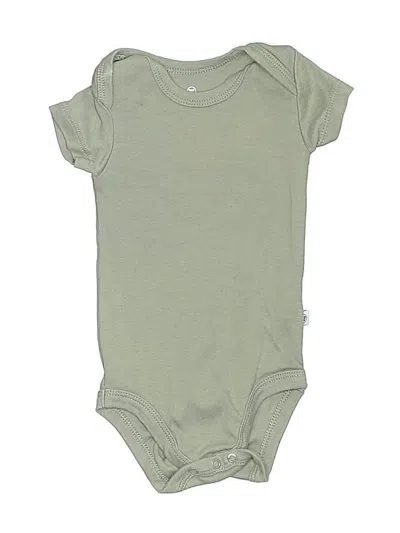 Pre-owned Honest Baby Clothing Babies' Short Sleeve Onesie In Green