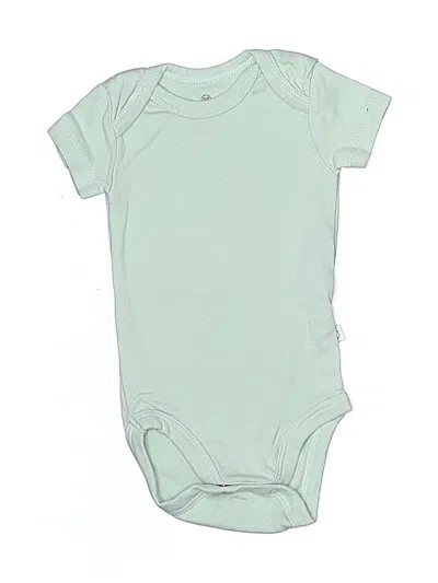 Pre-owned Honest Baby Clothing Babies' Short Sleeve Onesie In Green