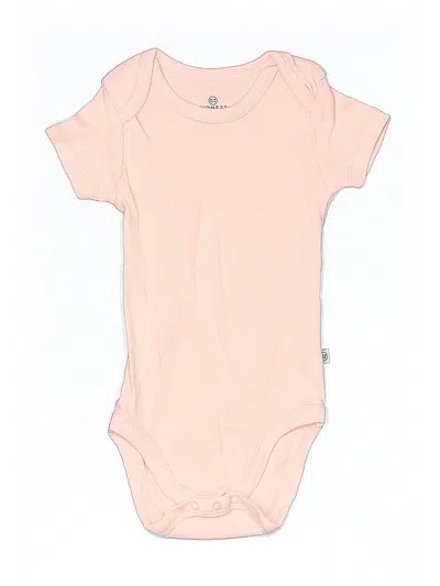 Pre-owned Honest Baby Clothing Babies' Short Sleeve Onesie In Pink