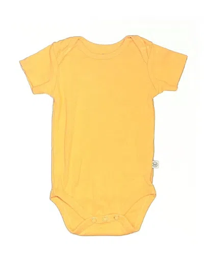 Pre-owned Honest Baby Clothing Babies' Short Sleeve Onesie In Yellow
