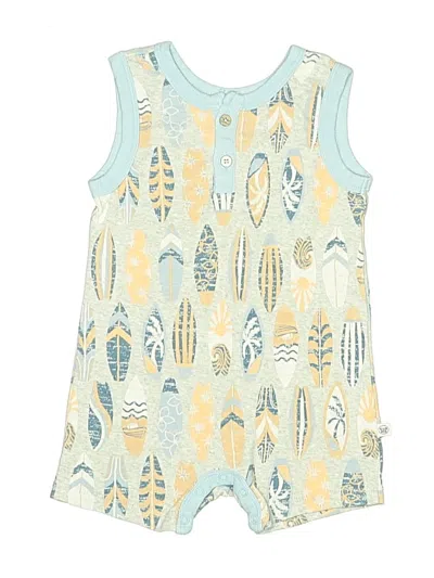 Pre-owned Honest Baby Clothing Babies' Short Sleeve Outfit In Blue