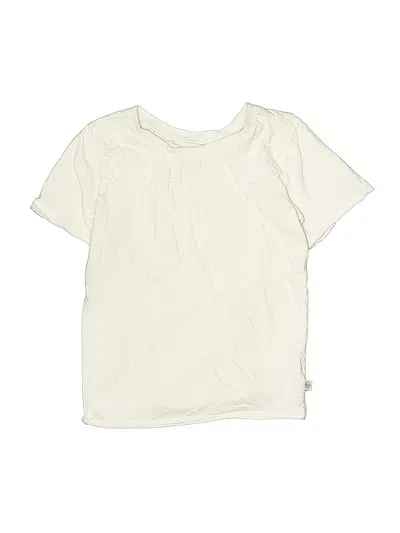 Pre-owned Honest Baby Clothing Kids' Short Sleeve T-shirt In White