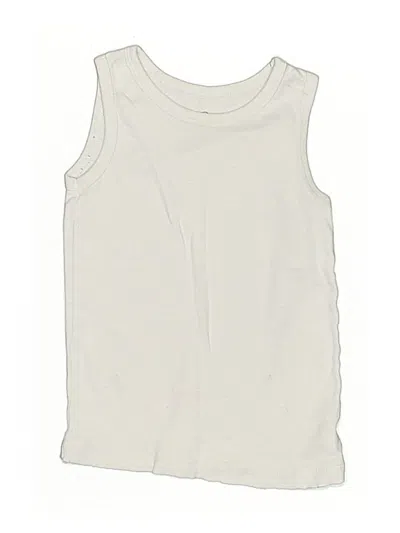 Pre-owned Honest Baby Clothing Kids' Sleeveless T-shirt In White