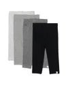 Honest Baby Girls' Leggings, Pack Of 4 - Baby In Gray Ombre