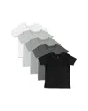 Honest Baby Unisex Short Sleeve Tees, Pack Of 5 - Baby In Gray Ombre
