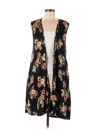 Pre-owned Honey & Lace Kimono In Black