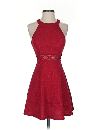 Pre-owned Honey And Rosie Cocktail Dress In Burgundy