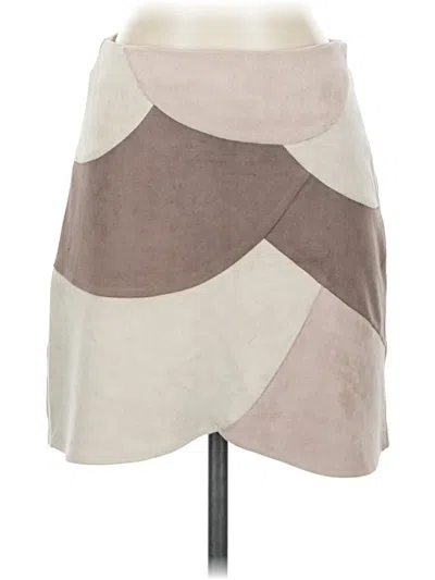 Pre-owned Honey Belle Casual Skirt In Tan