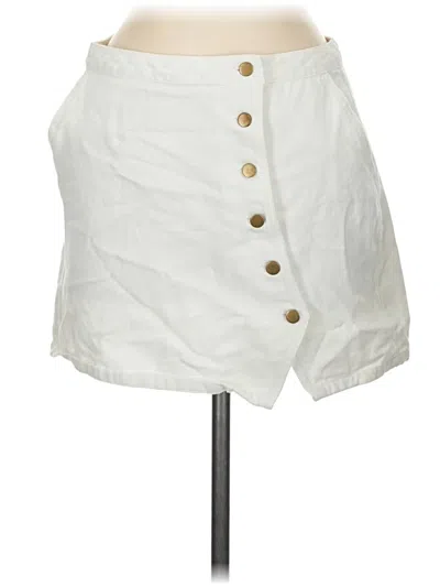 Pre-owned Honey Belle Casual Skirt In White