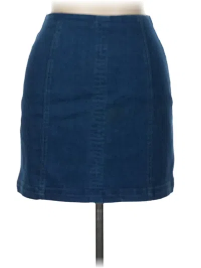 Pre-owned Honey Belle Denim Skirt In Blue