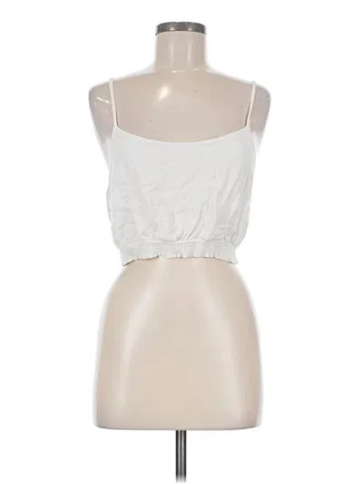 Pre-owned Honey Belle Tube Top Silver Strapless Neckline Tops