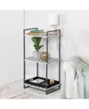 Honey Can Do 3-tier Tubular Metal Shelf In Grey