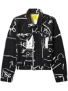 HONEY FUCKING DIJON GRAPHIC-PRINT COTTON JACKET