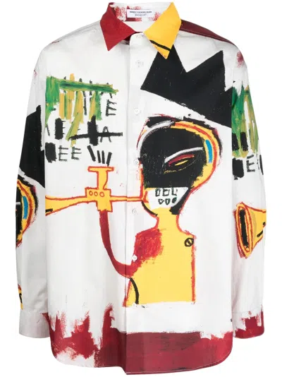 Honey Fucking Dijon Illustration-print Cotton Shirt In White