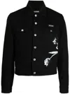 Honey Fucking Dijon Logo-patch Cotton Jacket In Black