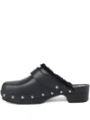 Honey Fucking Dijon Studded Mules In Black