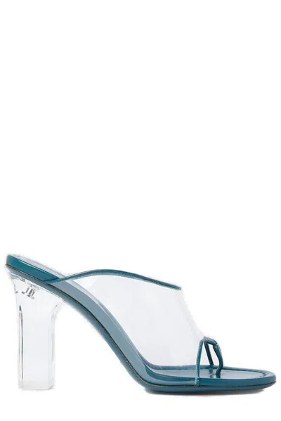 Honey Fucking Dijon X Acne Studios High Heel Mules In Green