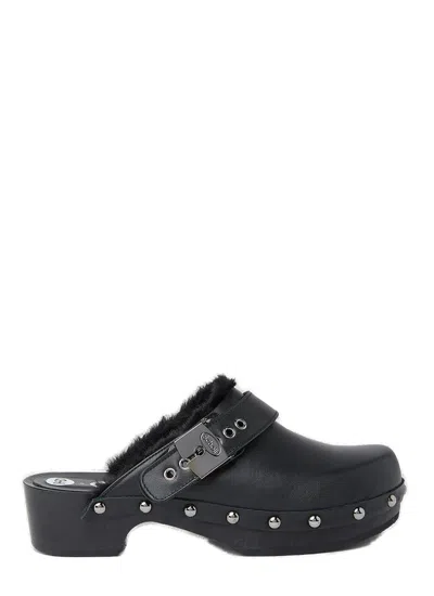 Honey Fucking Dijon X Scholl Pescura Clogs In Black