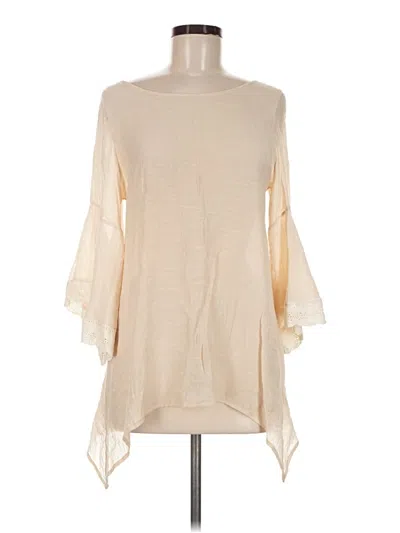 Pre-owned Honey Punch 3/4 Sleeve Blouse In Ivory