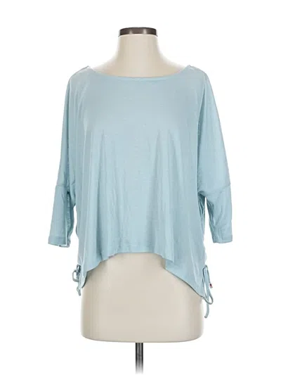 Pre-owned Honey Punch 3/4 Sleeve T-shirt In Blue