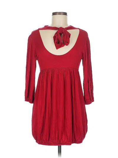 Pre-owned Honey Punch 3/4 Sleeve T-shirt In Red