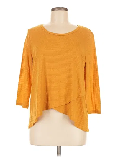 Pre-owned Honey Punch 3/4 Sleeve T-shirt In Orange