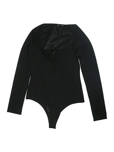 Pre-owned Honey Punch Bodysuit In Black