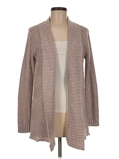 Pre-owned Honey Punch Cardigan Sweater In Tan