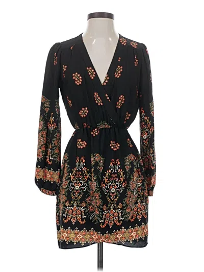 Pre-owned Honey Punch Casual Dress In Black