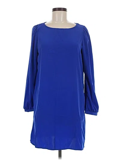 Pre-owned Honey Punch Casual Dress In Blue