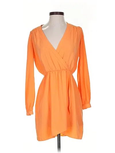 Pre-owned Honey Punch Casual Dress In Orange