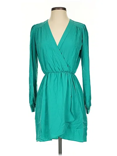 Pre-owned Honey Punch Casual Dress In Teal