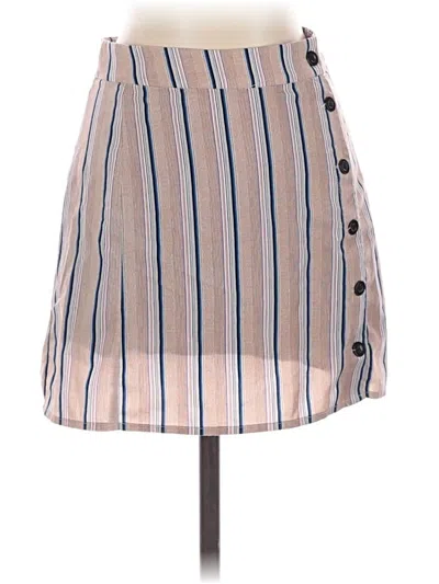Pre-owned Honey Punch Casual Skirt In Brown