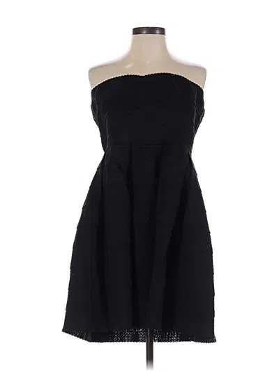 Pre-owned Honey Punch Cocktail Dress In Black