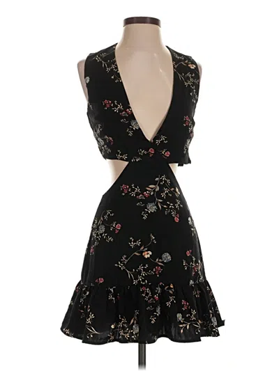 Pre-owned Honey Punch Cocktail Dress In Black