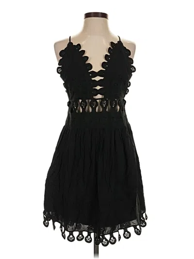 Pre-owned Honey Punch Cocktail Dress In Black