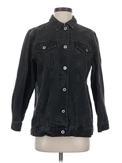 Pre-owned Honey Punch Denim Jacket In Black