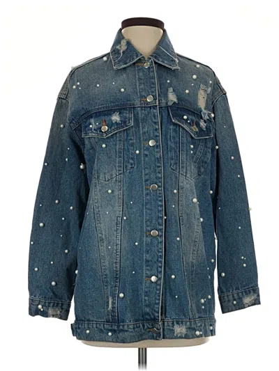 Pre-owned Honey Punch Denim Jacket In Blue