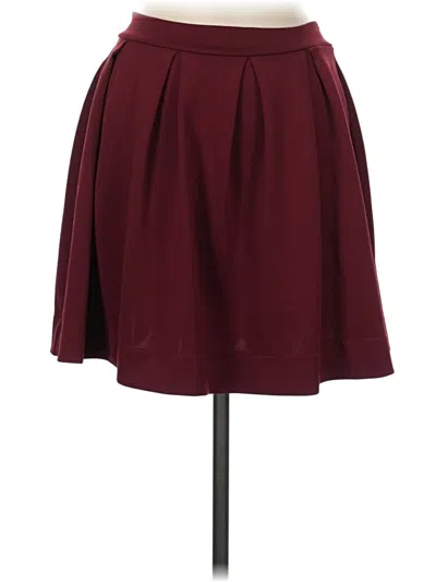 Pre-owned Honey Punch Formal Skirt In Burgundy