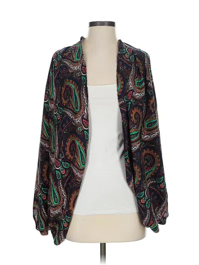 Pre-owned Honey Punch Kimono In Black