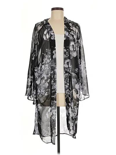 Pre-owned Honey Punch Kimono In Black
