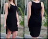 Honey Punch Knit Tank Dress / Cover Up In Black In Black